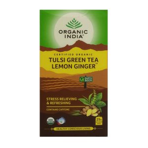 Tulsi Lemon Ginger Tea (25Bag) – Organic India