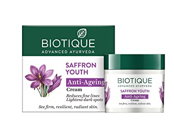 Saffron Youth Anti-Ageing Cream – Biotique