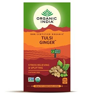 Tulsi Ginger Tea (25Bags) – Organic India