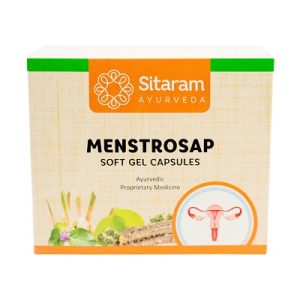 Menstrosap Soft Gel Capsules  (10Caps) – Sitaram Ayurveda