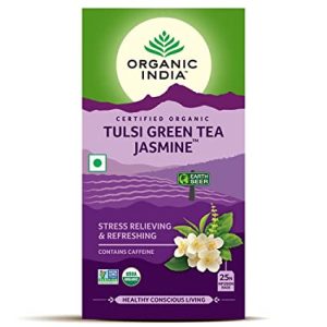 Tulsi Green Tea Jasmine (25Bags) – Organic India