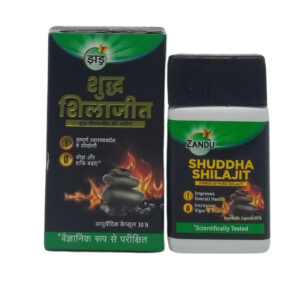 Shuddha Shilajit Capsules (30Caps) – Zandu