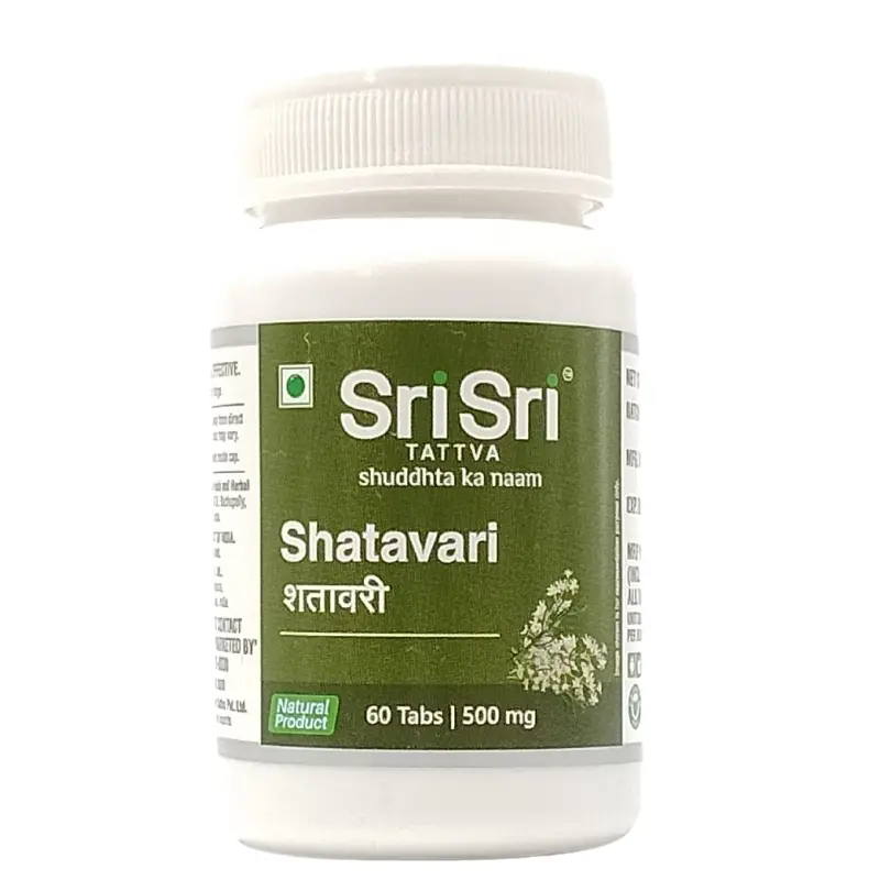 Shatavari Tablets (60Tabs) | Sri Sri Tattva Shatavari 500mg Tablet