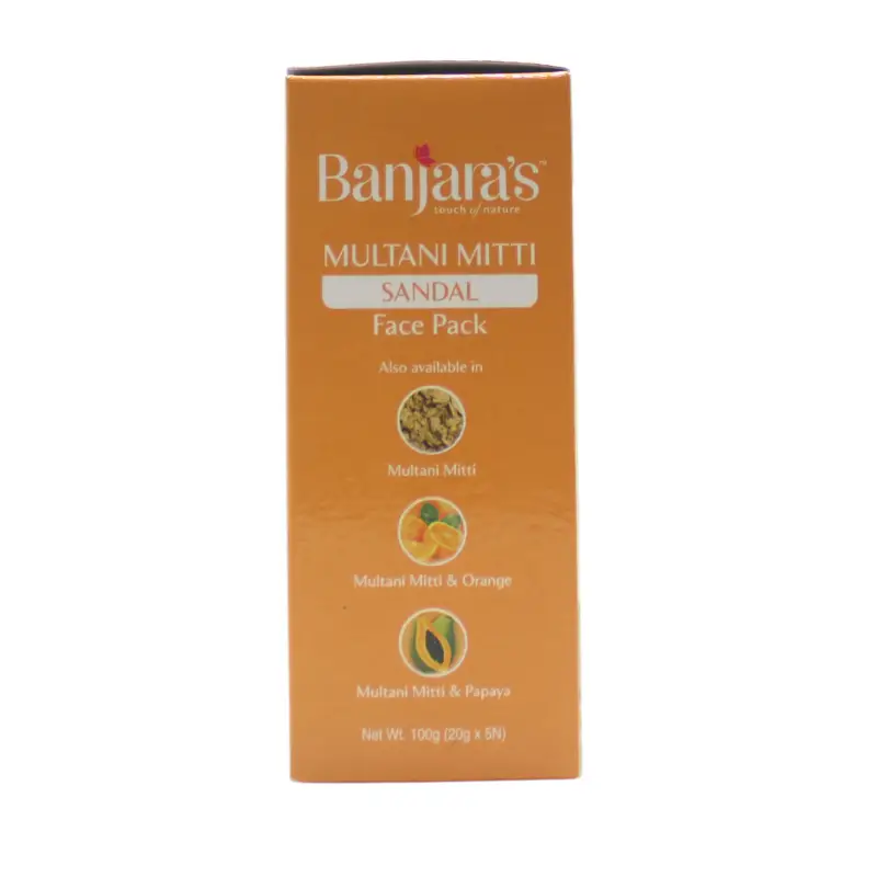 Multani Sandal Face Pack (100Gm) – Banjara’S