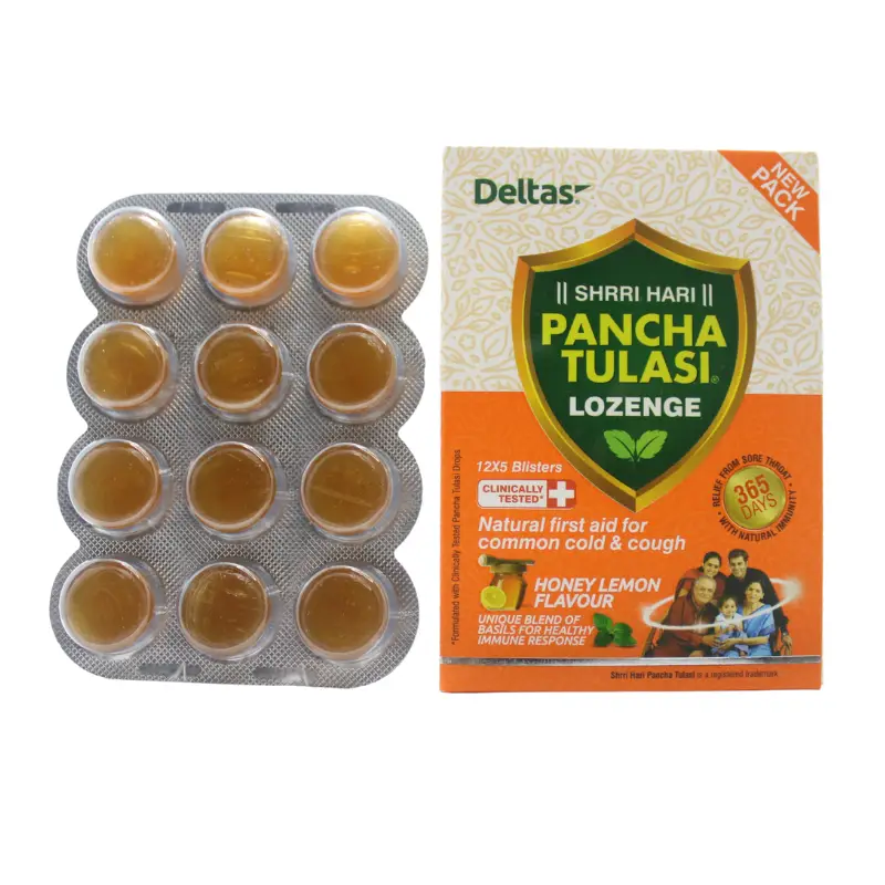 Pancha Tulsi Lozenge (12Blisters)  – Deltas Pharma