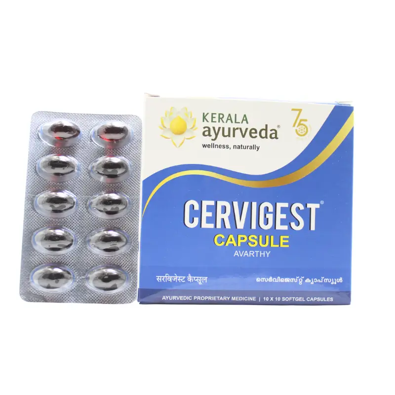 Cervigest Cap (10Caps) – Kerala Ayurveda