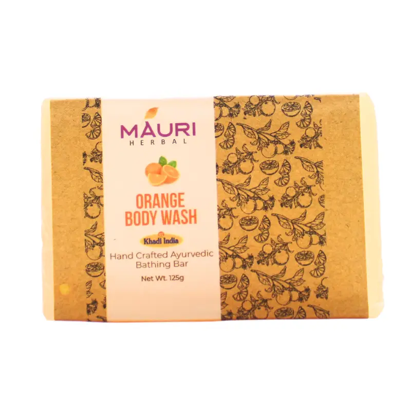Khadi Orange Body Wash Soap (125Gm) – Maruthi Mahila Swawalambi Sansthann