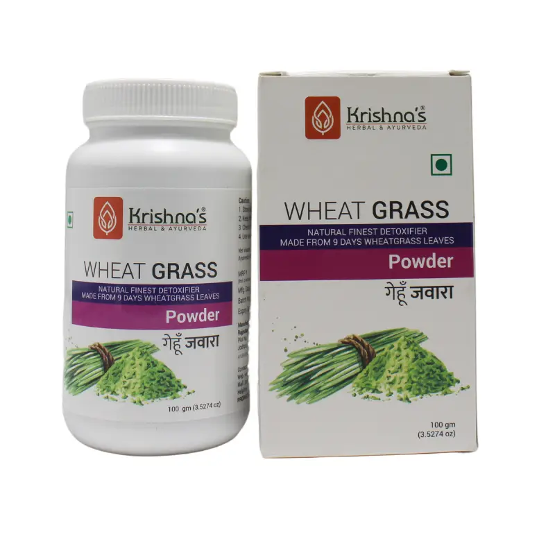 Wheat Grass Powder 100gm – Krishna Pharmacy