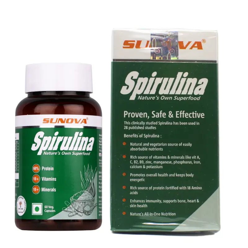 Sunova Spirulina Cap (60Caps) – Sunova