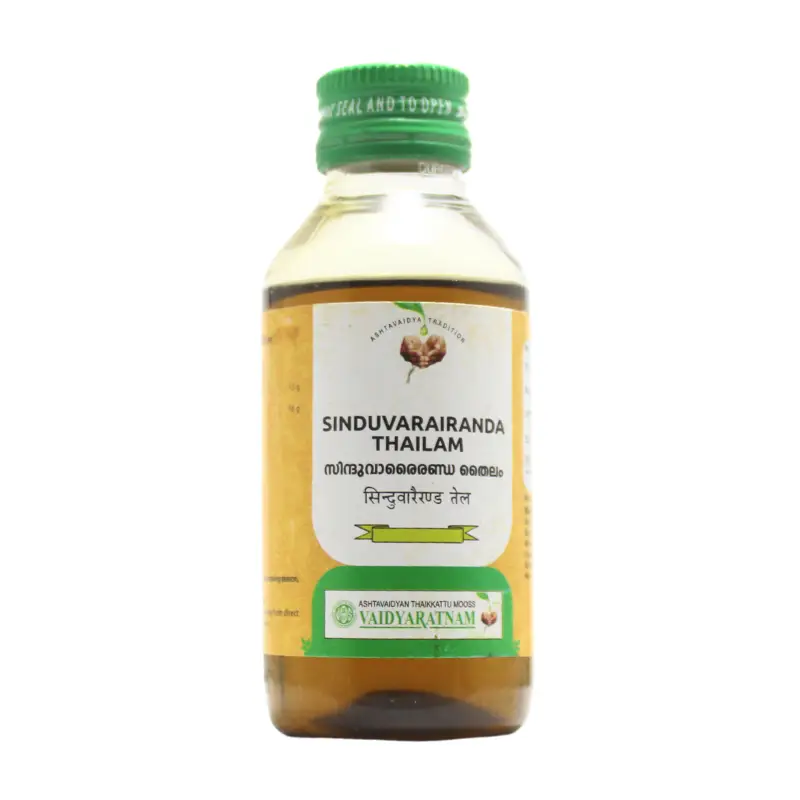 Sinduvarairanda Thailam (100ml) – Vaidyaratnam