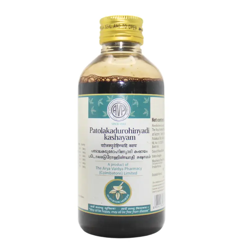 Patolakaturohinyadi Kashayam (200ml) – Arya Vaidya Pharma