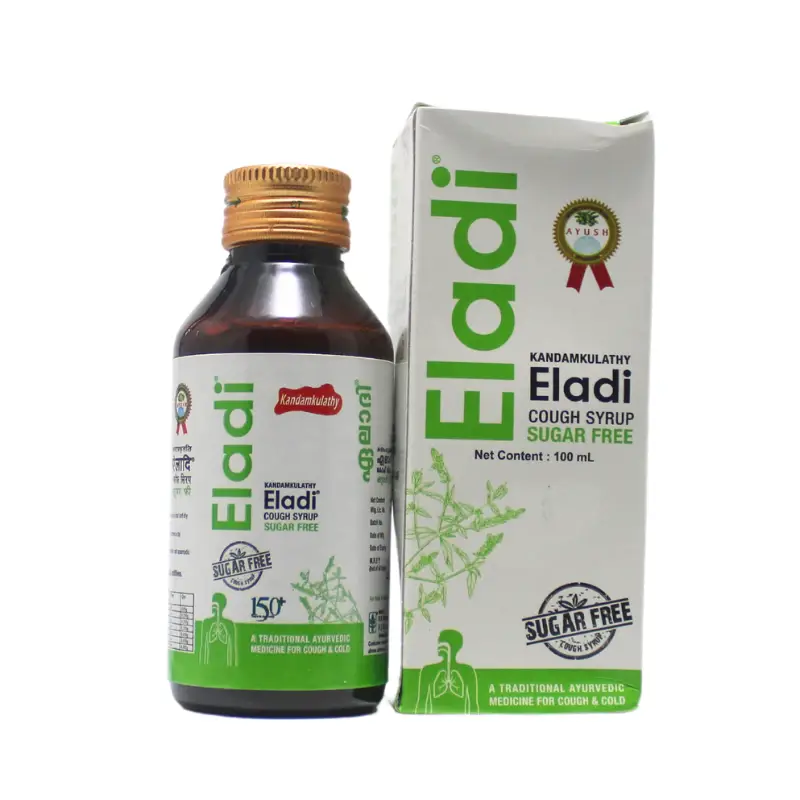 Eladi Cough Syrup(S.F) (100ml) – Kandamkulathy Vaidyasala