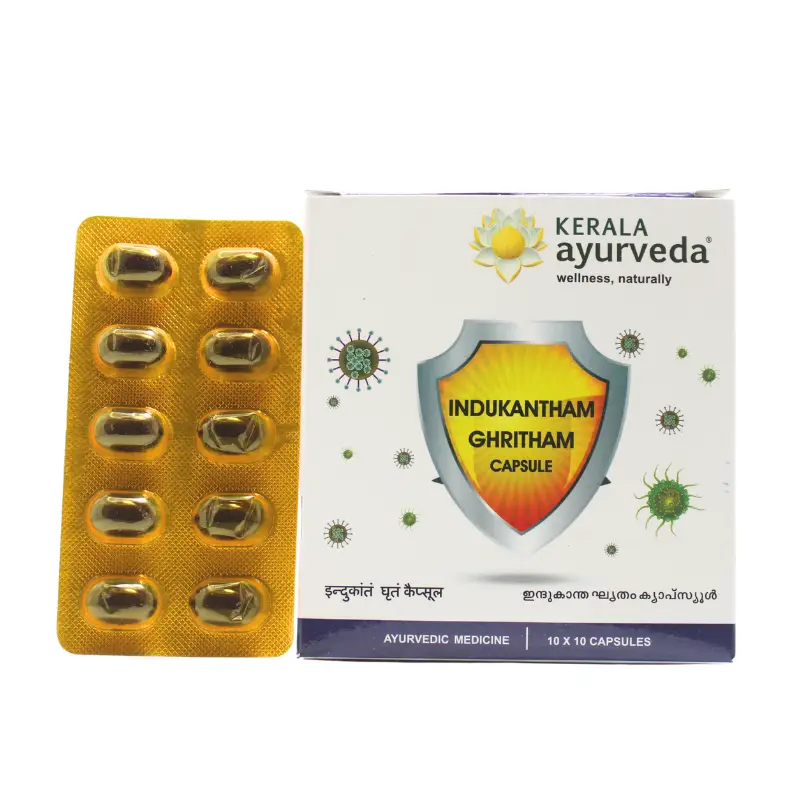Indukantha Gritha Capsule (10Caps) – Kerala Ayurveda