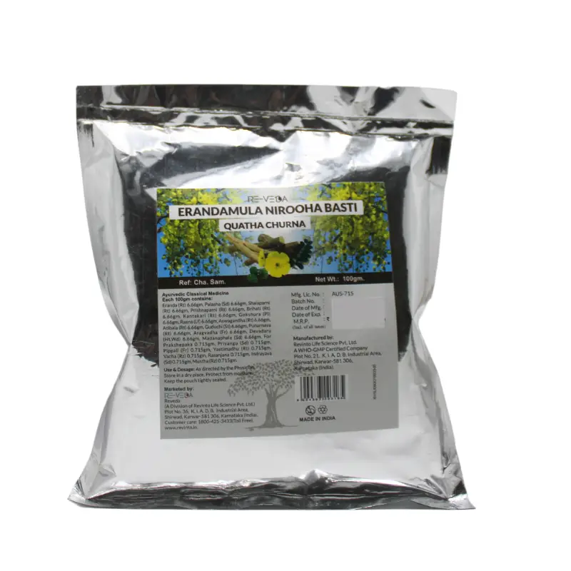 Erandamoola Nirooha Basti Quatha Churna (100Gm) – Revinto