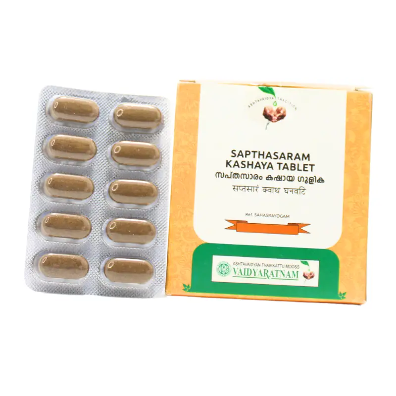 Sapthasaram kashayam Tablet (10Tabs) – Vaidyaratnam