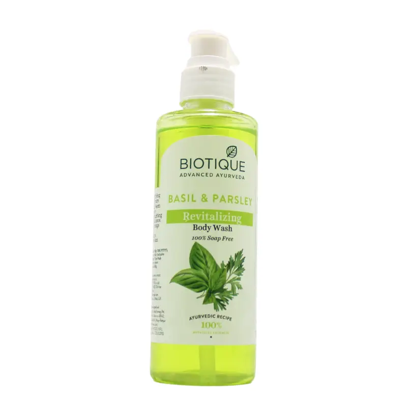 Basil & Parsley Body Wash (200ml) – Biotique