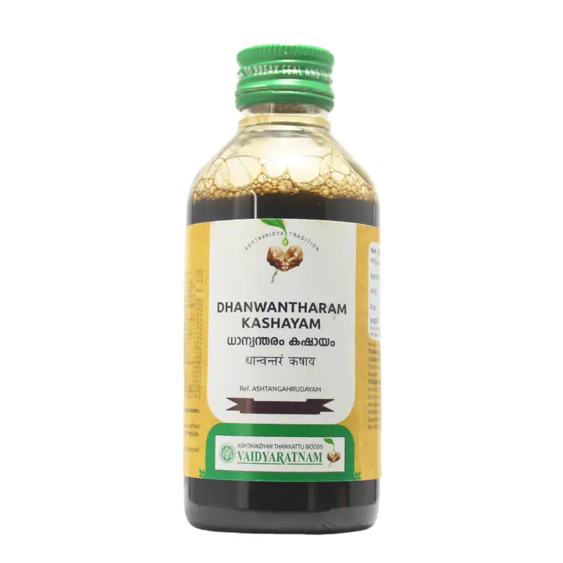 Dhanwantharam Kashayam (200ml) – Vaidyaratnam