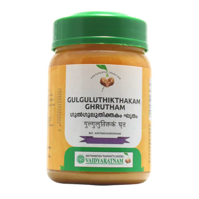 Gulguluthikthakam Ghrutham (150Gm) – Vaidyaratnam