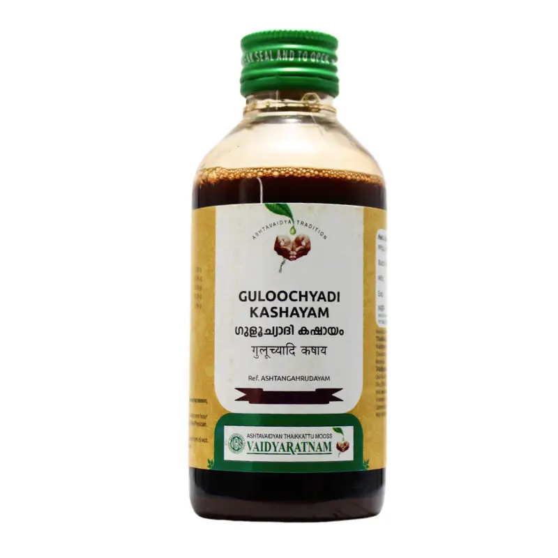 Guloochyadi Kashayam (200ml) – Vaidyaratnam