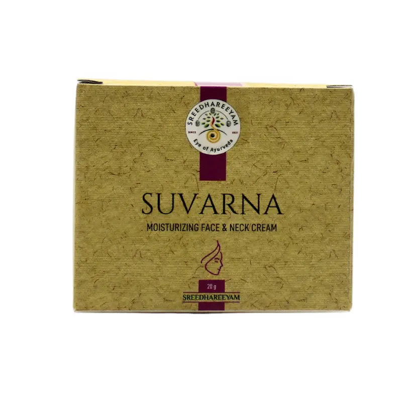 Suvarna Moisturizing Face & Neck Cream (20Gm) – Sreedhareeyam