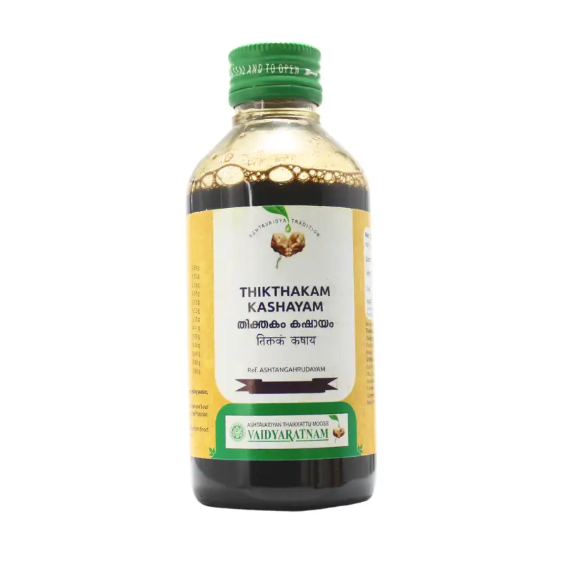 Thikthakam Kashayam (200ml) – Vaidyaratnam
