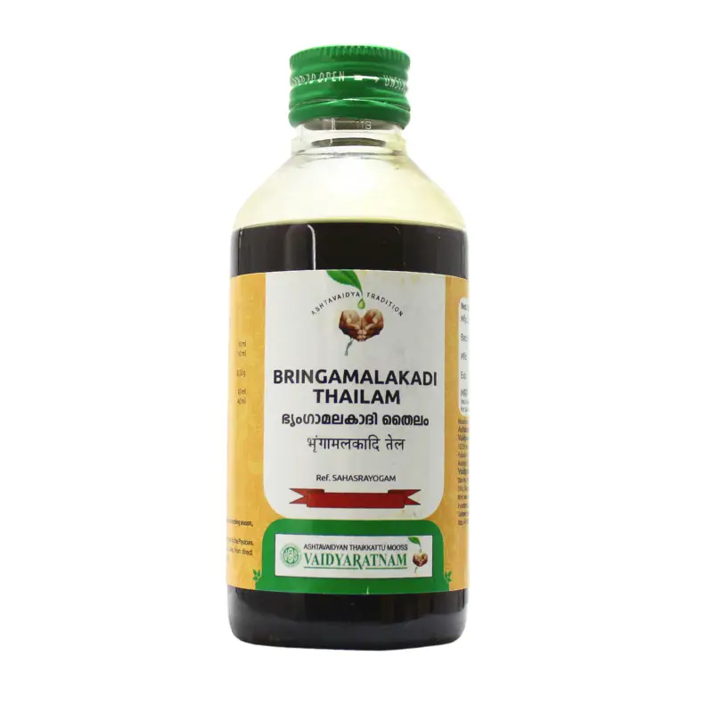 Bringamalakadi Thailam (200ml) – Vaidyaratnam