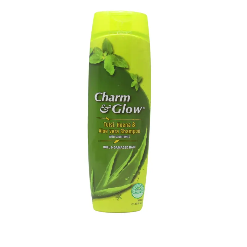 Charm And Glow Tulasi, Henna & Aloevera Shampoo (350ml) – Ban Labs