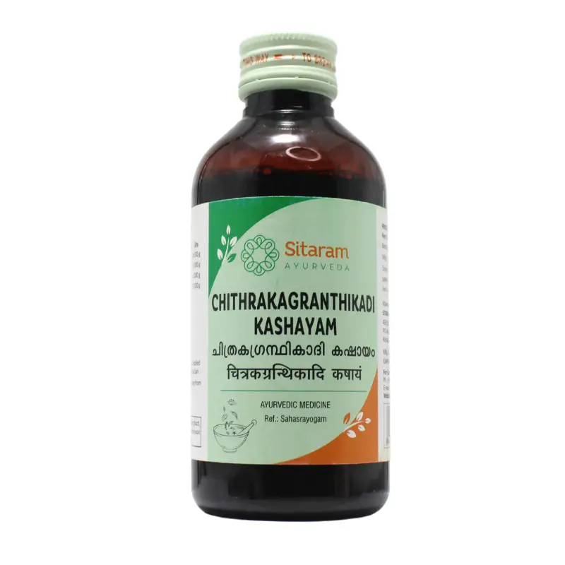 Chithrakagranthikadi Kashayam (200ml) – Sitaram Ayurveda