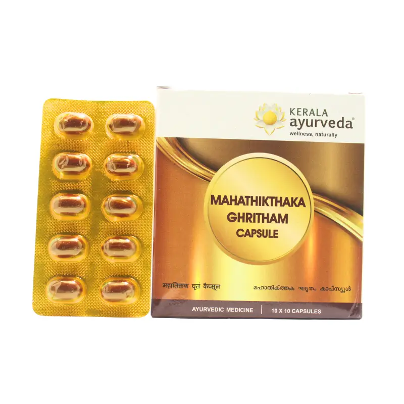 Mahathikthaka Gritham Capsule (10Caps) – Kerala Ayurveda