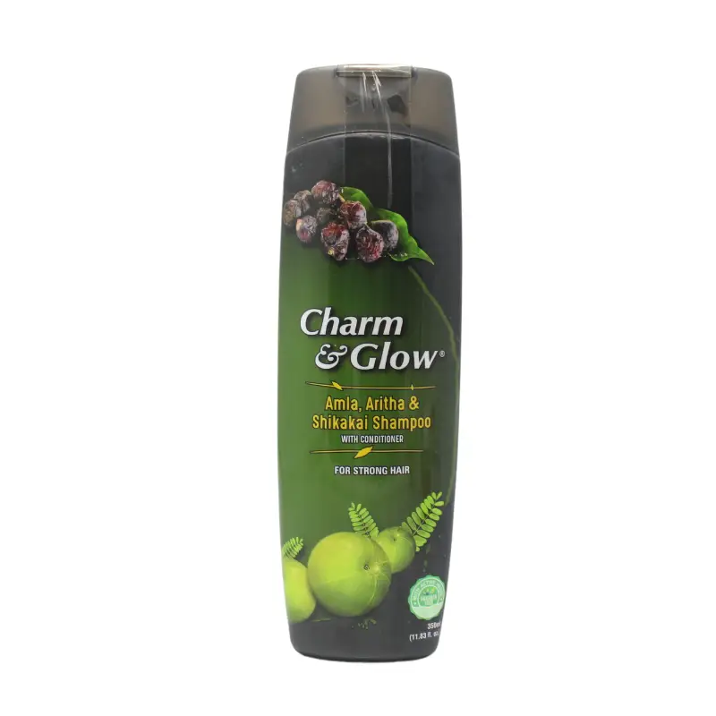 Charm And Glow Amla Aritha And Shikakai Shampoo (350ml) – Ban Labs