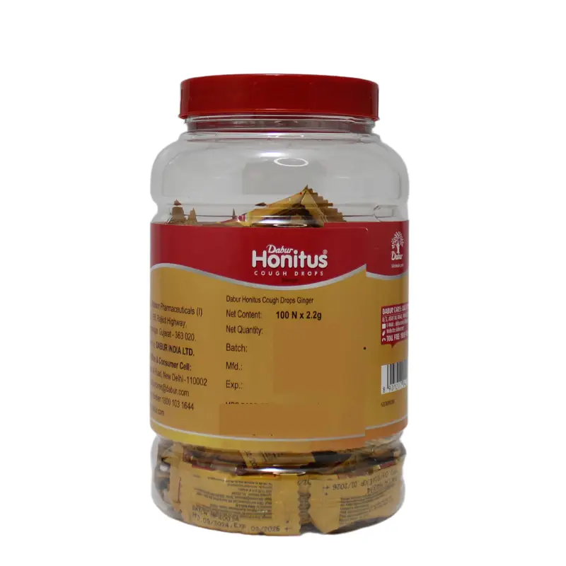 Honitus Cough Drops Ginger (100Loz) – Dabur