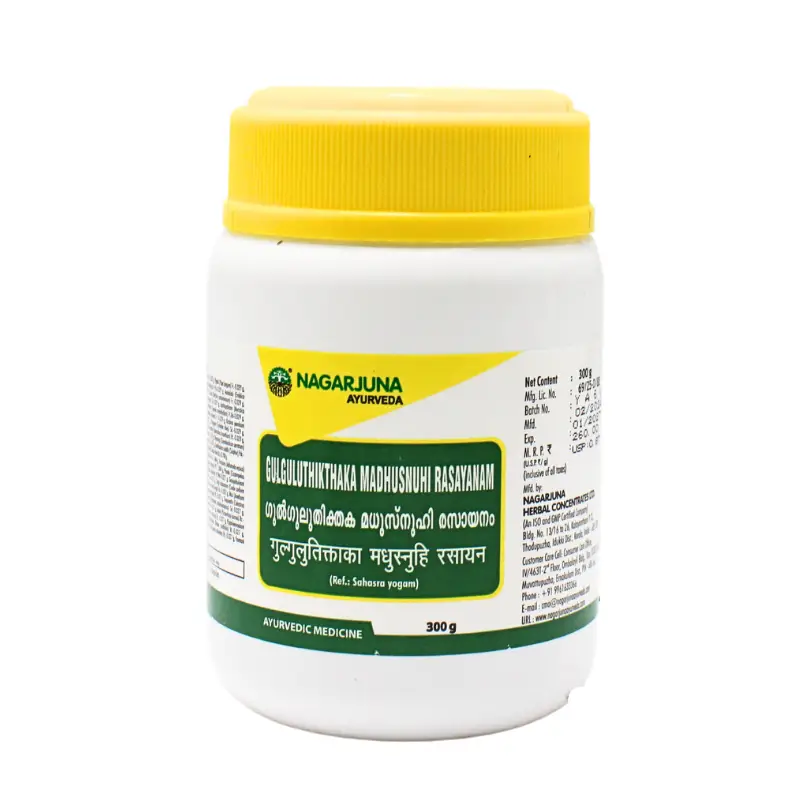 Gulguluthikthaka Madhusnuhi Rasaayanam (300Gm) – Nagarjuna