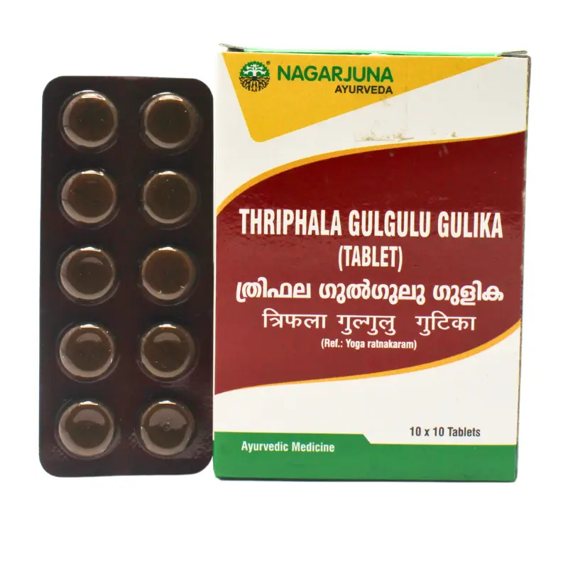 Thriphala Gulgulu Gulika (10Tabs) – Nagarjuna