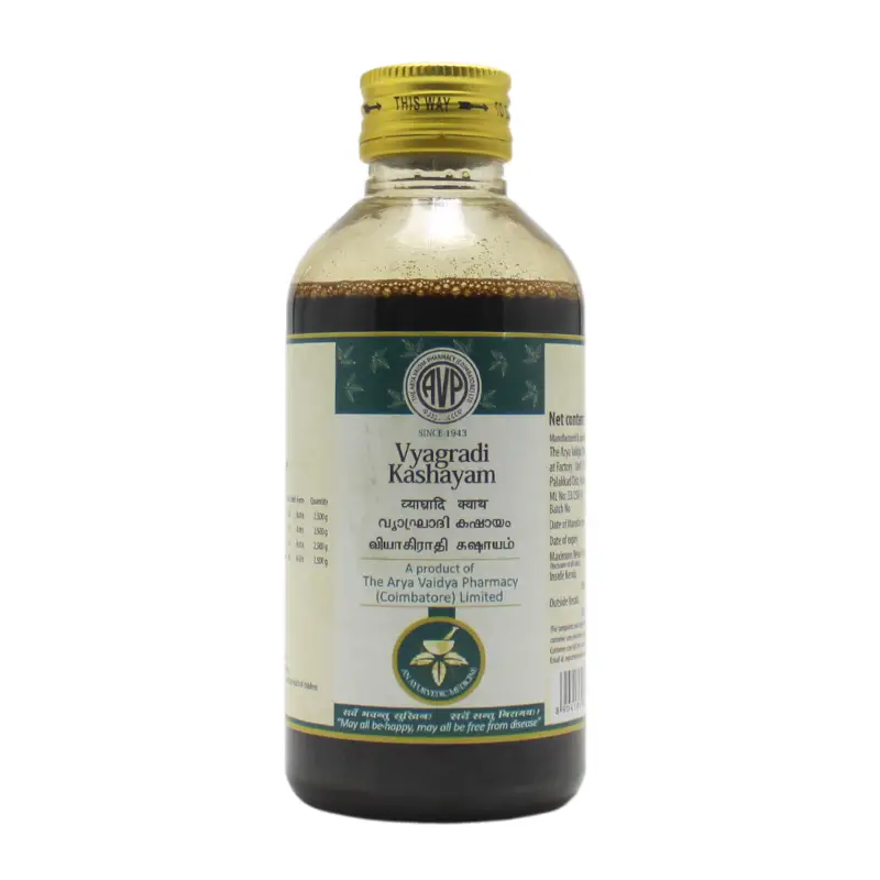 Vyagryadi Kashayam (200ml) – Arya Vaidya Pharma