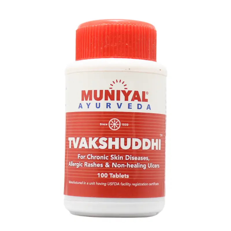 Tvakshuddhi Tablet (100Tabs) – Muniyal Ayurveda