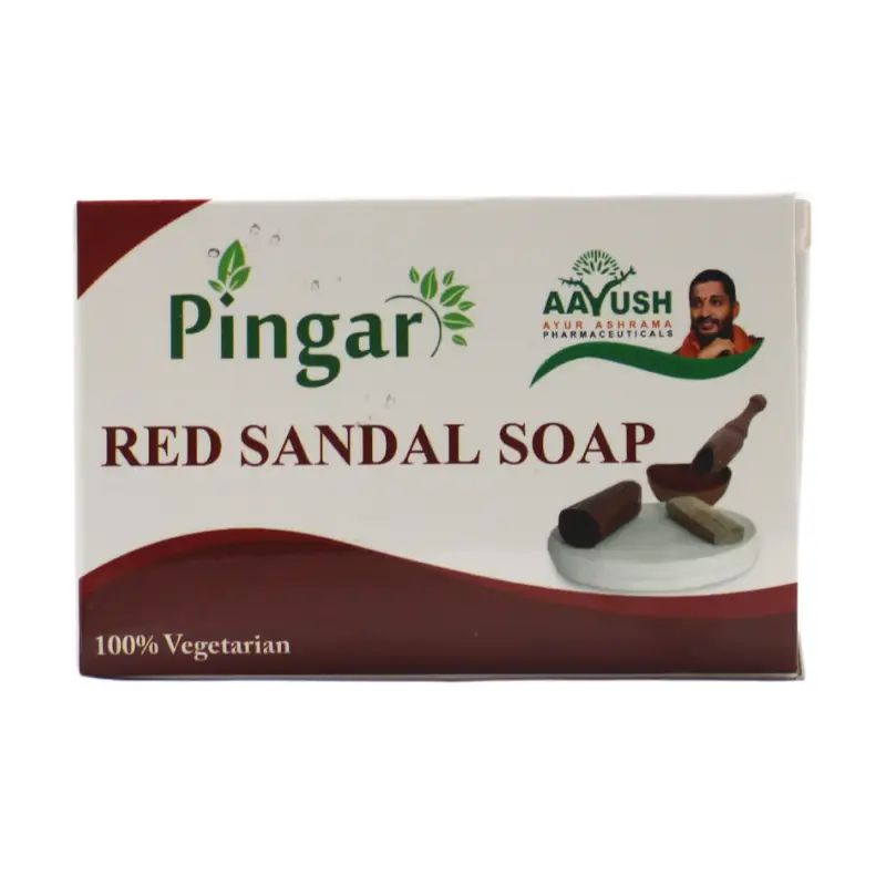Pingar Red Sandal Soap (75Gm) – Ayur Ashrama