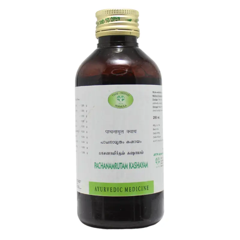 Pachanamrutam Kashayam (200ml) – Avn Ayurveda