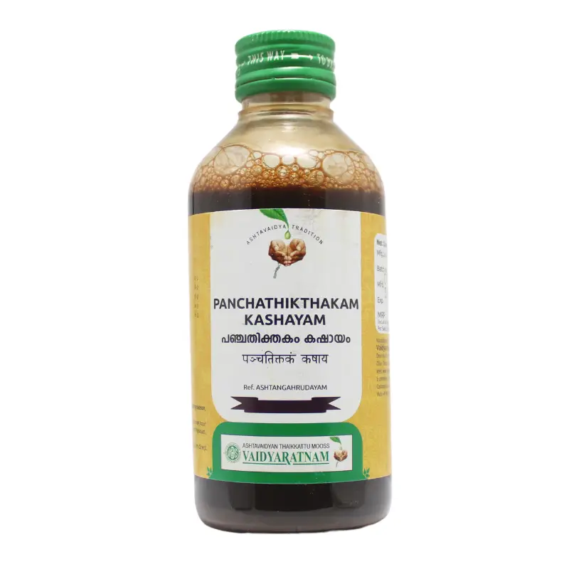 Panchathikthakam Kashaya 200ml – Vaidyaratnam Oushadhasala