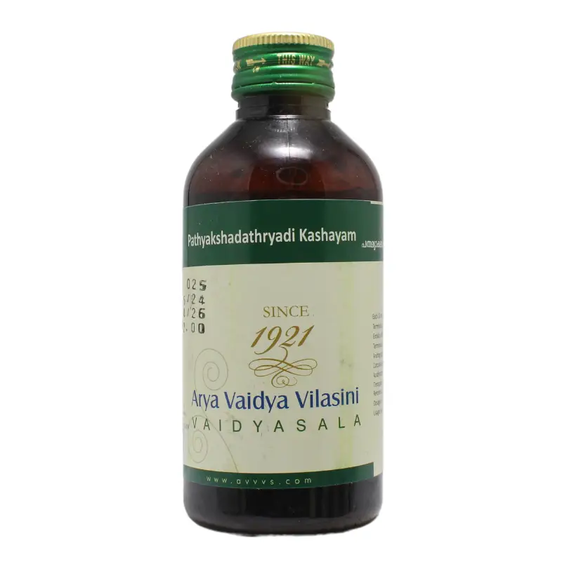 Pathyakshadhatryadhi Kashayam 200ml – The Arya Vaidya Pharmacy