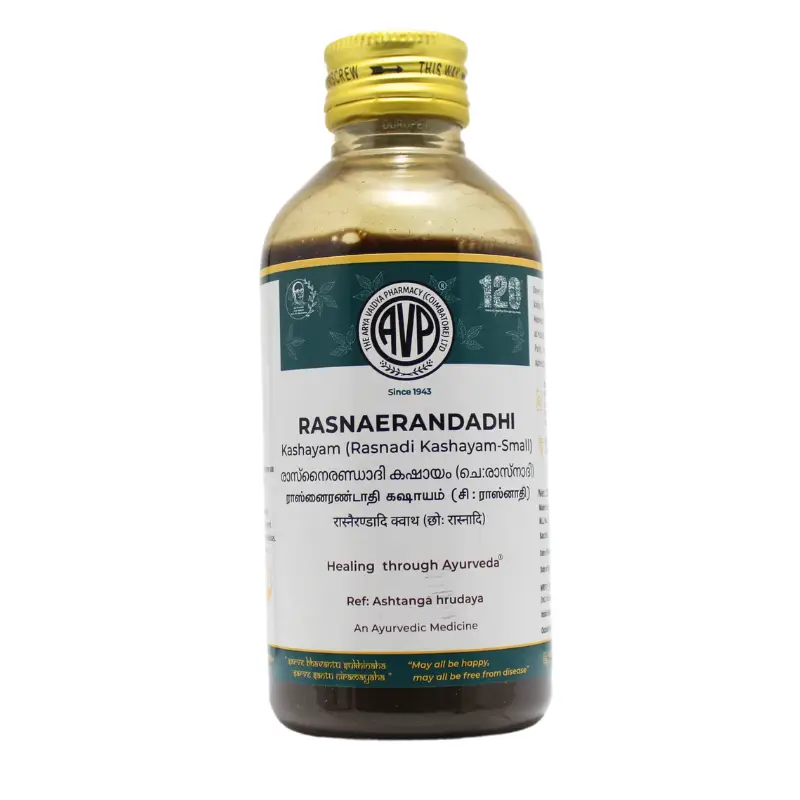Rasnaerandadhi Kashayam (200ml) – Arya Vaidya Pharma