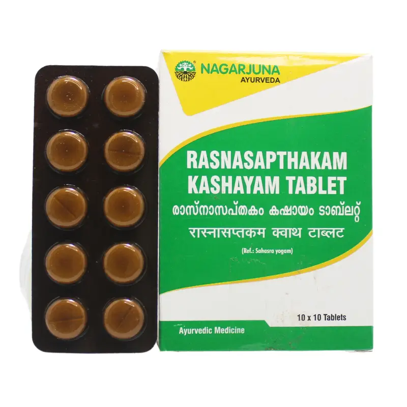 Rasnasaptakam Kashayam Tablet (10Tabs) – Nagarjuna