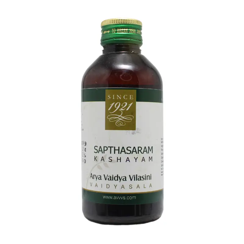 Sapthasaram Kashaya 200ml – The Arya Vaidya Pharmacy