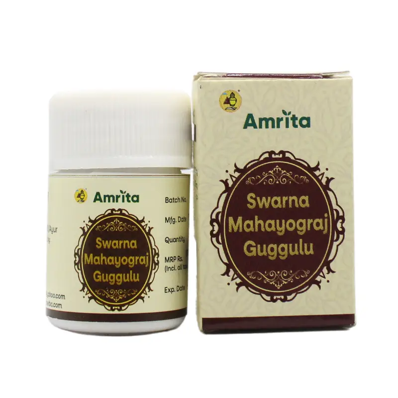 Swarna Mahayogaraj Guggulu (Gold) 25tabs – Amrita Drugs