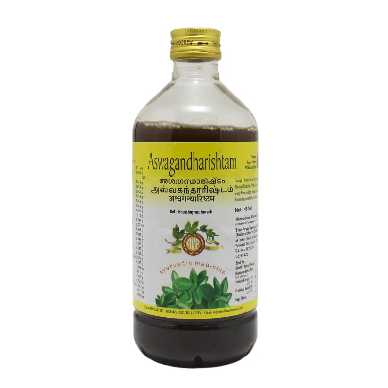 Ashwagandharishta (450ml) – Arya Vaidya Pharma