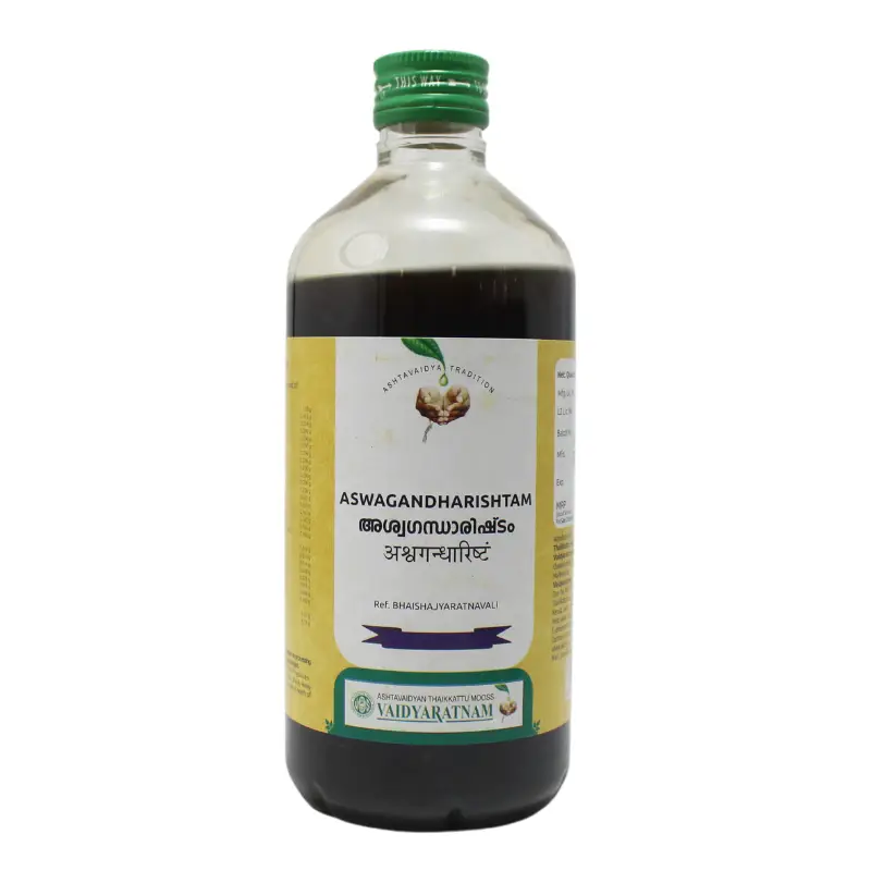 Ashwagandharishtam 450ml – Vaidyaratnam Oushadhasala