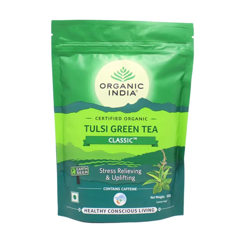 Tulsi Ginger Tea (Zippe) (100Gm) – Organic India