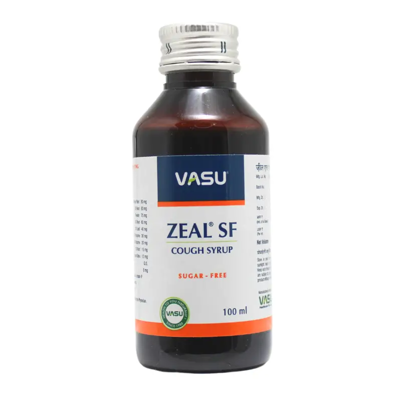 Zeal Cough Syrup SF (100ml) – Vasu Pharma