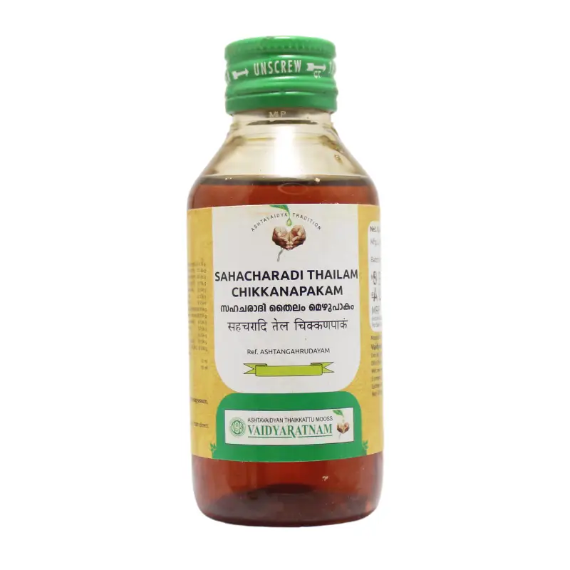 Sahacharadi Thailam Chikkanapakam 100ml – Vaidyaratnam Oushadhasala