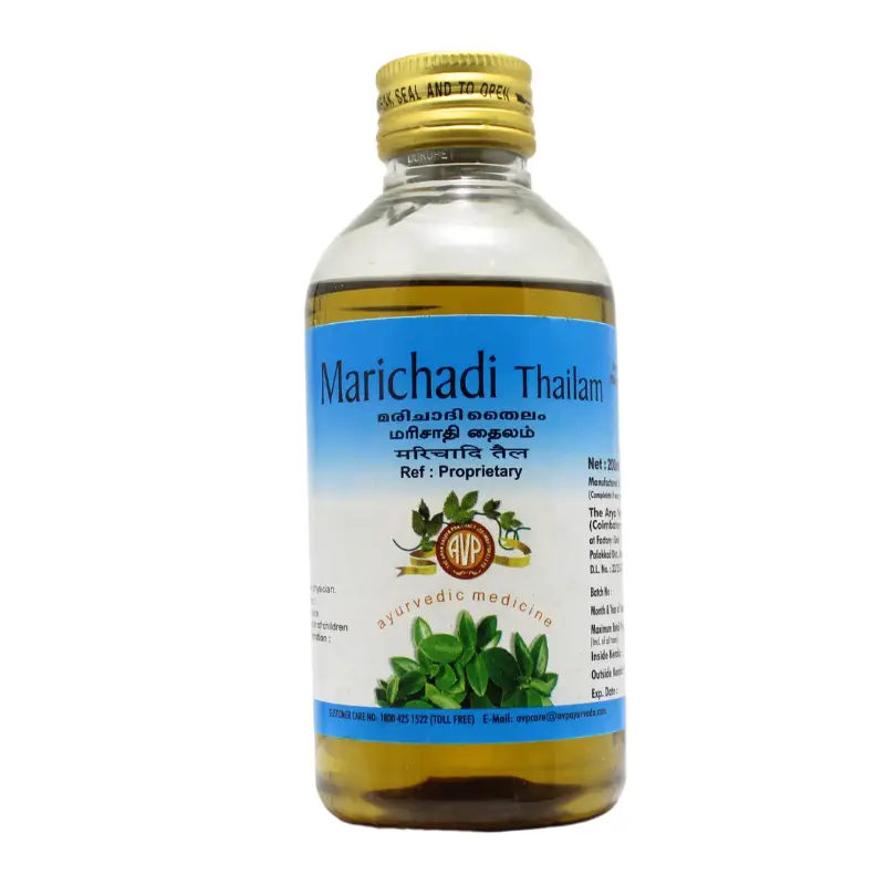 Marichadi Thailam 200ml – The Arya Vaidya Pharmacy