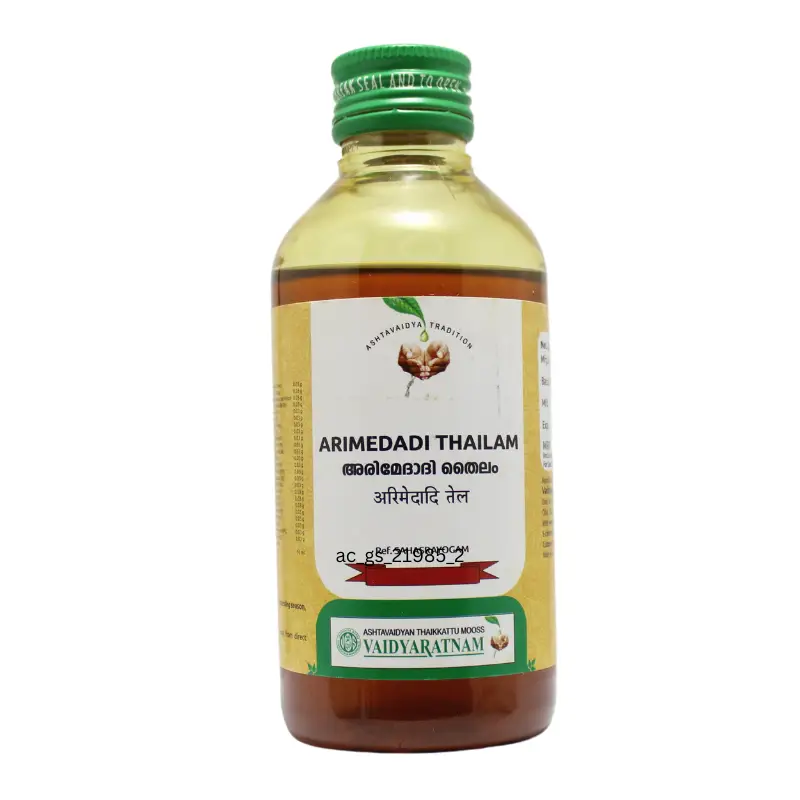 Arimedadi Thailam 200ml – Vaidyaratnam Oushadhasala